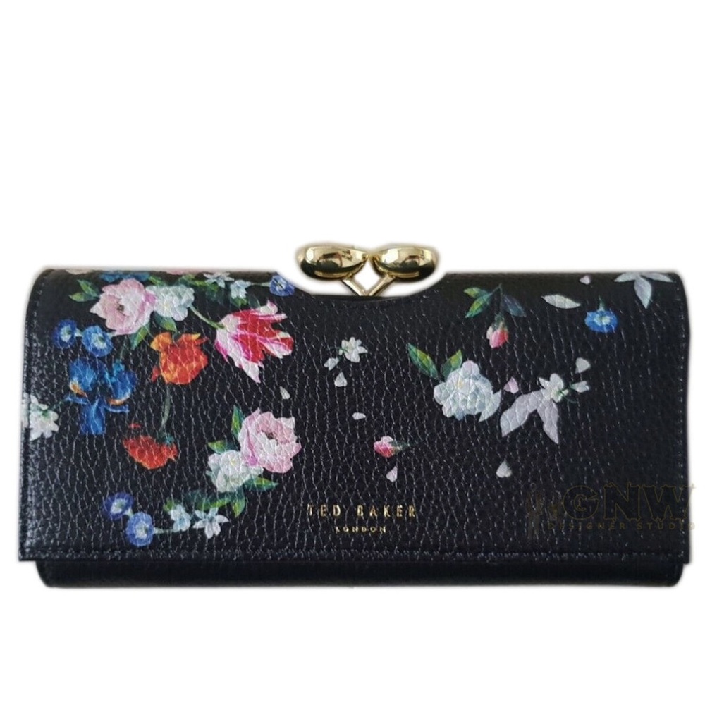 New Ted Baker Sandalwood leather teardrop matinee purse wallet with tags